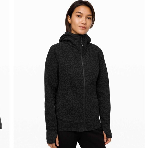 LULULEMON Scuba Hoodie Light Cotton Fleece in Formation Camo Deep Coal Multi Sz - Picture 1 of 15